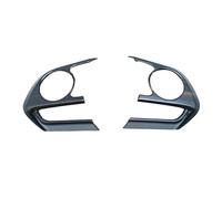 Decorativo Interior Embellecedor De Cubierta De Panel Botones Volante Coche Pegatina para Toyota para RAV4 para Corolla E210 2019-2022 RAV 4 XA50 2 Uds. Interior Automóvil(Negro)