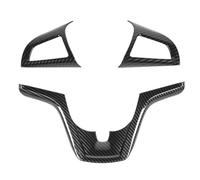 Decorativo Interior Etiqueta Engomada La Cubierta La Decoración Del Volante Coche Fibra De Carbono ABS Para Chevy Para Camaro 2012-2015 Accesorios Interiores Interior Coche(B Carbon Fiber 3pcs)