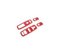 Decorativo Interior Panel De Interruptor De Elevación De Ventana Interior De Coche ABS, Pegatinas De Cubierta Decorativa Para Dodge Para RAM 1500 2010-2017 Pegatinas Decorativas(A red 1)