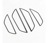 Decorativo Interior Pegatinas De Marco Decorativo Para Altavoz Audio Puerta Estilo Coche Para Q3 2019-2022 Interiores Acero Inoxidable Tiras Embellecedoras Pegatinas Decorativas(Negro)