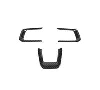 Decorativo Interior Pegatinas Embellecedoras De Cubierta Decorativa Para Volante De Coche, Grano Fibra Carbono Para Ford Para Mustang 2024 2025 Up Interior Interior Coche(Carbon Fiber Grain)