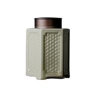 Decorativo Lata de cerámica china for té, con tapa hermética, for té suelto, de porcelana, 550 ml Contenedor