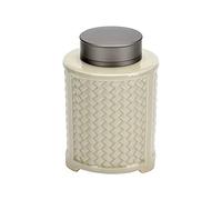 Decorativo Lata de cerámica for té suelto, recipiente for almacenar té, lata con tapas dobles herméticas, 550 ml Contenedor