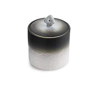 Decorativo Lata de té de porcelana de estilo antiguo, superficie esmaltada al horno mate, recipientes de almacenamiento de té de cerámica con tapa hermética, recipiente de almacenamiento de alimentos