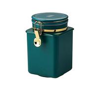 Decorativo Lata hermética for té y café, recipiente hermético con ventilación unidireccional, latas selladas, tarro for té y café de 37 onzas (1,1 l), adecuado for té a granel, granos de café, nueces,
