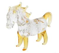 Decorativo para la escultura cristalina del caballo estatua permanente para el hogar artístico y la exhibición de la oficina con el material