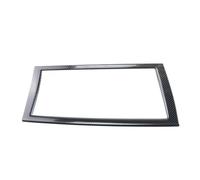 Decorativo para Panel CD Compatible Con X5 E70 2009 2010 2011 2012 2013 Car Styling Marco De Navegación Cubiertas De Tiras Pegatinas Patrón De Fibra De Carbono Interior De Acero Inoxidable