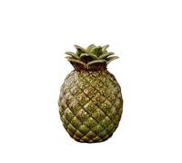 Decorativo Recipiente de cerámica con forma de piña for té con tapa sellada, adorno creativo for el hogar. Contenedor(Green)