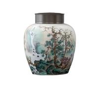 Decorativo Recipiente de cerámica de gran capacidad for té, mesa de té, dulces, café, tarro de almacenamiento, botes de té a granel Contenedor(Grande)