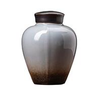 Decorativo Recipiente de cerámica for almacenar té de hojas sueltas, mantiene el té a granel ordenado y fresco, recipiente sellado for almacenar alimentos, recipientes for almacenar té, 410 ml Contene