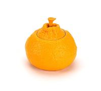 Decorativo Recipiente de cerámica for té con forma de mandarina, latas de té con tapa, adorno de porcelana, tetera, tarro de almacenamiento de alimentos for decoración de mesa, 220 ml Contenedor