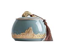 Decorativo Recipiente de cerámica for té, tarro de azúcar sellado, latas vacías, tarro de almacenamiento chino for el hogar, decoraciones for tarros de galletas Contenedor