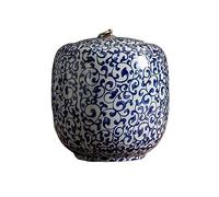 Decorativo Recipiente de té chino, tarro de sellado de cerámica, almacenamiento grande for el hogar, almacén de té, tarro Universal de té de hojas sueltas Retro Contenedor(XL)
