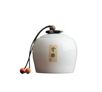 Decorativo Recipiente for té celadón con tapa de 260 ml, juego de té chino sencillo, recipientes sellados for almacenar té. Contenedor