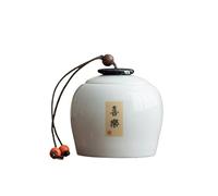 Decorativo Recipiente for té celadón con tapa de 260 ml, juego de té chino sencillo, tarro sellado for almacenar té Contenedor