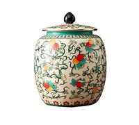 Decorativo Recipiente for té de cerámica clásico, recipiente for té suelto de porcelana de estilo chino oriental, recipiente for caramelos de azúcar hecho a mano, recipiente for té con tapa Contenedor