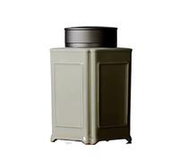 Decorativo Recipientes de cerámica for té, estilo retro chino, for guardar hojas de té sueltas, tetera de porcelana, con tapas dobles herméticas, 380 ml Contenedor