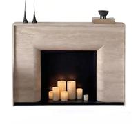 Decorativo Repisa de chimenea envolvente, estante decorativo independiente for, estilo Wabi-sabi Entorno de chimenea