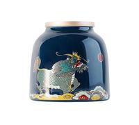 Decorativo Tarro de té de hojas sueltas de cerámica sellado de lujo, pequeño organizador, tarro de almacenamiento, carrito de té de viaje portátil for el hogar Contenedor