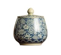 Decorativo Tarro sellado pequeño, tarro de almacenamiento for té de hojas sueltas Zen Retro, tarro de almacenamiento for horno Ru Vintage chino Contenedor