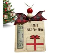 Decorativos para Guardar Dinero en Navidad | Colgante De Árbol Para El Dinero De Madera | Porta Billetes Para La Navidad Bonito | Para Niños Chicos Mujeres Hombres Amigos Familia Hogar Sala De Estar D