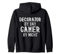Decorator by Day Gamer by Night Halloween Cake Decorating Sudadera con Capucha