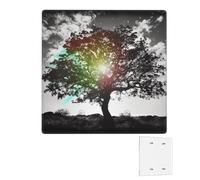 Decorator - Placa de pared de 2 bandas, cubiertas de interruptor de luz dúplex, cubiertas de tomacorrientes de árbol, placas de pared para tomas eléctricas, cubierta de enchufe, tamaño estándar