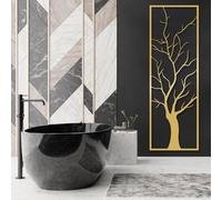 Decorazione murale con Albero verticale in Metallo dorato, decorazione murale con Ramo dell'albero Della Vita in Metallo, scultura Moderna Decorativa con Albero per soggiorno, Camera da le