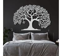 Decorazione murale in Metallo Bianco con Albero Della Vita, decorazione murale in Metallo Unica per inaugurazione Della casa, decorazione artistica con Albero Della Vita, scultura Moderna