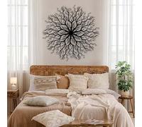 Decorazione murale in Metallo con Radici Nere, decorazione murale in Metallo con piante da fattoria Boho, decorazione artistica con Radici, scultura Moderna per soggiorno, Camera da letto,