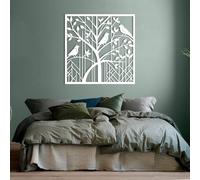 Decorazione murale in Metallo con uccelli Bianchi, decorazione murale in Metallo con animali naturali per esterni, scultura Moderna con uccelli per soggiorno, Camera da letto, corridoio e