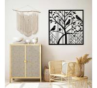 Decorazione murale in Metallo con uccelli neri, decorazione murale in Metallo con animali naturali per esterni, scultura Moderna con uccelli per soggiorno, Camera da letto, corridoio e SCA