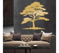 Decorazione murale in Metallo dorato con Albero Della Vita, decorazione murale in Metallo con Grande Foresta e Natura, decorazione Moderna con Albero Della Vita per soggiorno, Camera da le