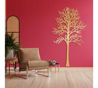 Decorazione murale in Metallo dorato con Albero Della Vita, decorazione murale in Metallo Extra Large con Amante Della Natura e Della Foresta, scultura Moderna con Albero Della Vita per so