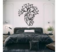 Decorazione murale in Metallo Nero a Forma di Cuore anatomico, decorazione murale in Metallo per Studio Medico, decorazione Moderna a Forma di Cuore per soggiorno, Camera da letto, Corrido