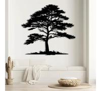 Decorazione murale in Metallo Nero con Albero Della Vita, decorazione murale in Metallo con Grande Foresta e Amante Della Natura, decorazione artistica con Albero Della Vita, scultura Mode