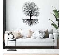 Decorazione murale in Metallo Nero con Albero Della Vita, decorazione murale in Metallo industriale per Camera da letto, decorazione artistica con Albero Della Vita, scultura Moderna per s