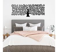 Decorazione murale in Metallo Nero con Albero Della Vita, Grande decorazione murale astratta in Metallo, decorazione artistica con Albero Della Vita, scultura Moderna per soggiorno, Camera