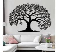 Decorazione murale in Metallo Nero con Albero Della Vita, per inaugurazione Della casa, decorazione murale Moderna con Albero Della Vita per soggiorno, Camera da letto, corrid