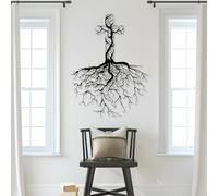 Decorazione murale in Metallo Nero con Croce dell'albero Della Vita, decorazione murale Religiosa Cristiana in Metallo, decorazione artistica a Croce, scultura Moderna per soggiorno, camer