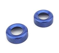 decorazioni interne Compatible Con Kia Para Niro Para SG2 2021 2022 2023 2pcs Aleación De Aluminio Perilla Ajuste Aire Acondicionado Cubierta Embellecedor(Blue)