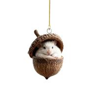 Decorazioni Natalizie A Forma Di Ghianda | Decorazioni In Acrilico 2D A Forma Di Ghianda | Addobbi per Di Natale - per Albero Vacanze Invernali Esterno Casa Soggiorno Camera Da Patio Giar