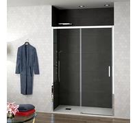 Decorban,Alicante,Mampara De Ducha Frontal,1 Puerta + 1 Fijo Izquierda Altura Estandar 195 Cm Ancho 1175 Mm