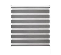 Decorblind | Estor Enrollable Doble Capa Noche y Día - Instalación Pared o Techo, Medida 160x180 (Ancho x Largo), Tela 157x175 - Color Antracita, para Ventana