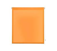 Decorblind Estor Enrollable EasyFix Translúcido sin Herramientas y sin Taladrar, Medida 37x180, Tela 34x175 - Naranja Liso, Estores para Ventanas