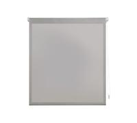Decorblind EasyFix - Estor enrollable translúcido, sin herramientas y sin taladrar, tamaño del estor: 37 x 180 x 180 cm/tamaño de la tela: 34 x 175 cm, color plateado, color plateado