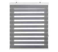 Decorblind | Estor Enrollable Noche y Día con Galería Instalación Pared o Techo, Medida Estor: 140x180 Ancho x Largo/Medida Tela Estor: 137x175 - Estor Color Gris, Estor Ventanas