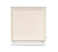 DECORBLIND | Estor Enrollable translucido Textura Lino, Medida Estor: 100x200 Ancho x Largo/Medida Tela Textura Lino: 97x195 - Estor translucido Color Beige fácil instalación a Pared o Techo