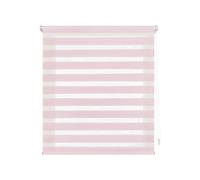 Decorblind Store - Enrollador de doble grosor sin taladrar y sin taladrar, tamaño de la tela: 37 x 180 x 175 cm, enrollador de noche y día, color rosa, persianas de ventana