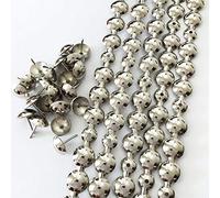 Decoremos - Tiras decorativas de níquel para tapicería, 5 metros, cintas decorativas para decorar sofás, tachuelas para sillas de jardín, tachuelas sueltas a juego (níquel de 16 mm)